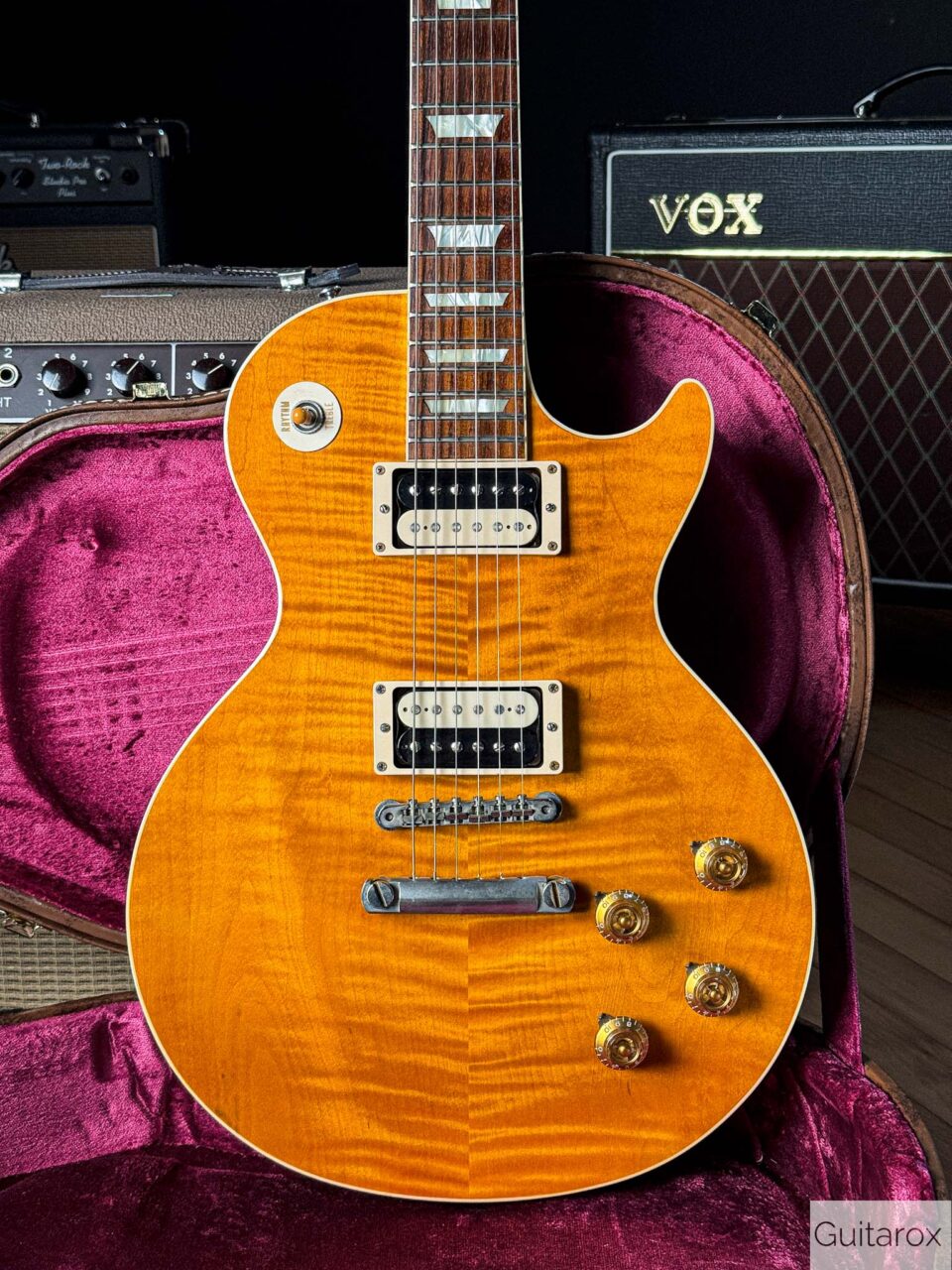 2014 Gibson 58 Les Paul VOS Trans Amber Handpicked