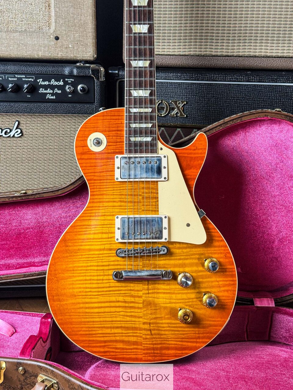 2020 Gibson 60 Les Paul 60th Anniv V3 Orange Lemon Fade
