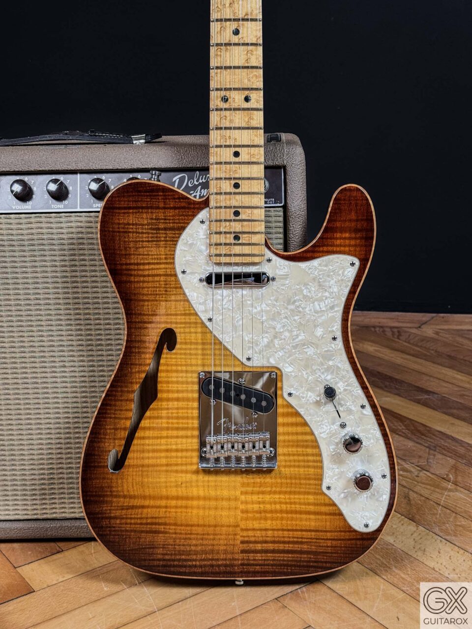 2013 Fender Select Telecaster Thinline Violin Burst