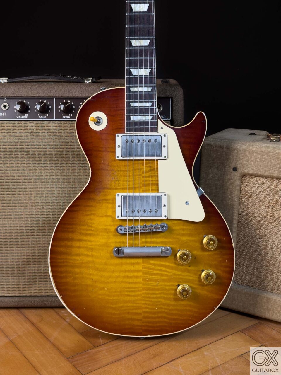 2020 Gibson 59 Les Paul Heavy Aged Slow Iced Tea Fade