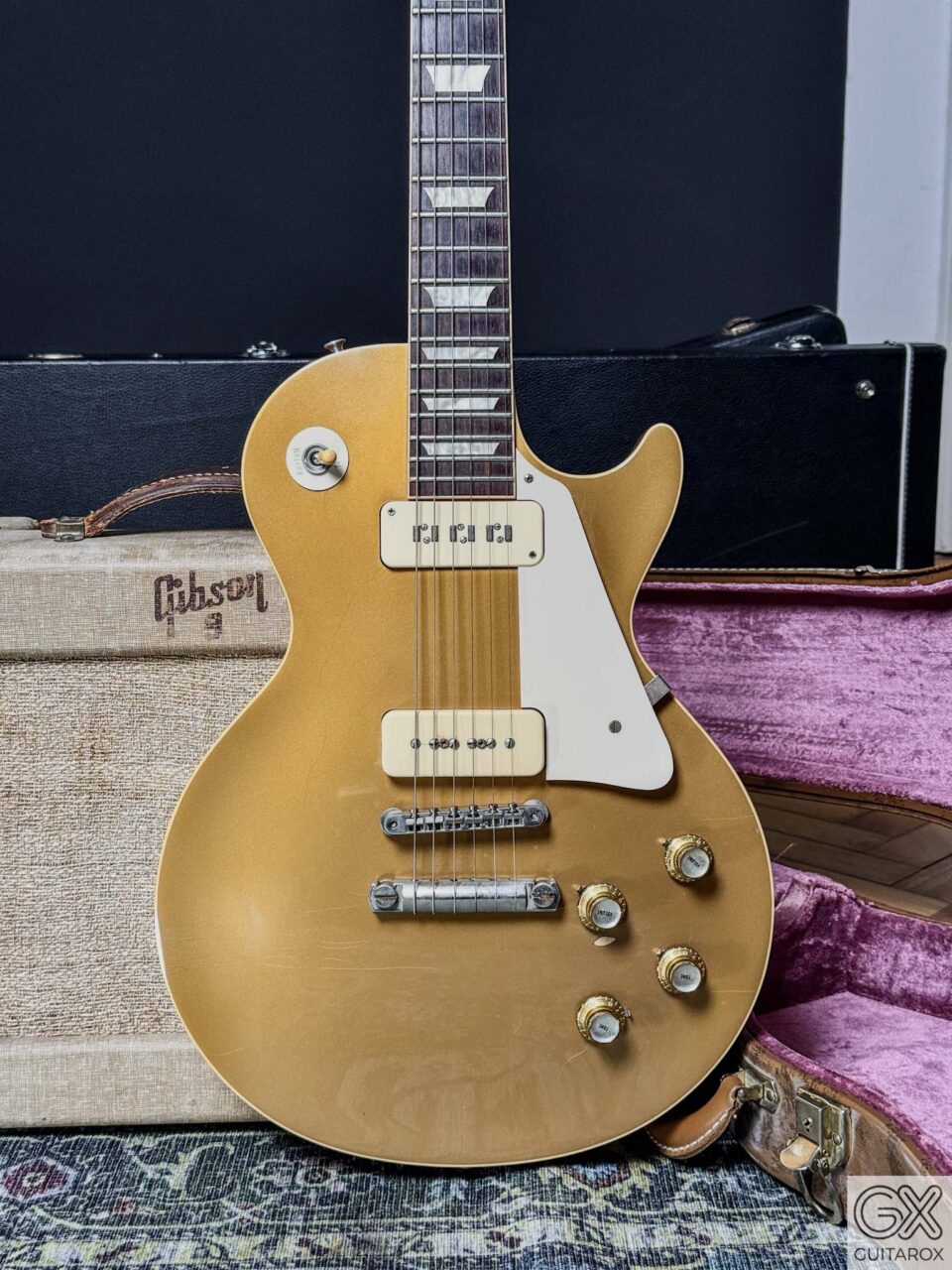 2011 Gibson Custom Shop 1956 Les Paul Goldtop VOS Seymour Duncan Staple P-100